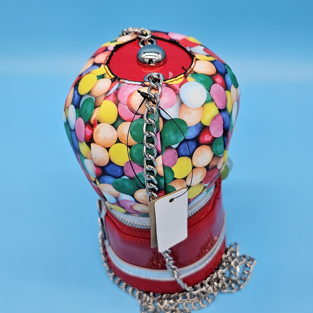 Colorful Gumball Machine Purse with Chain - Picture 3 of 5